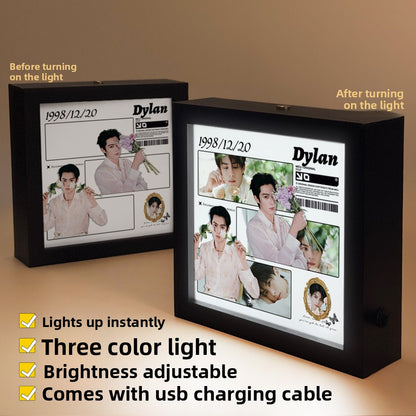 Rechargeable LED Photo Frame with Celebrity Designs