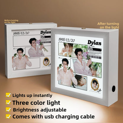 Rechargeable LED Photo Frame with Celebrity Designs