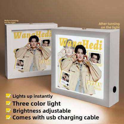 Rechargeable LED Photo Frame with Celebrity Designs