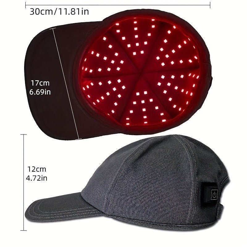 Rechargeable LED Red Light Hair Therapy Hat
