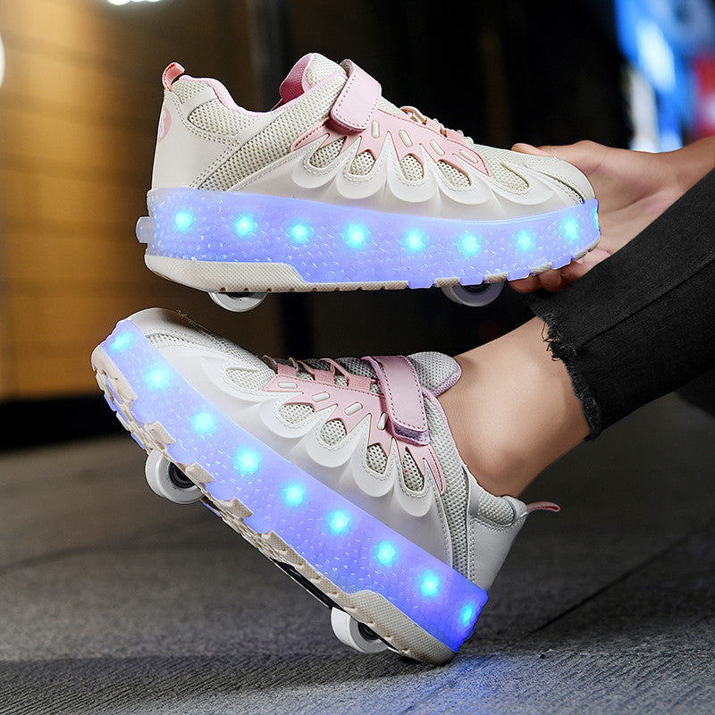 Rechargeable LED Roller Shoes