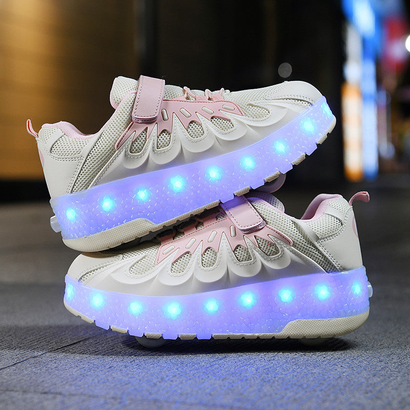Rechargeable LED Roller Shoes