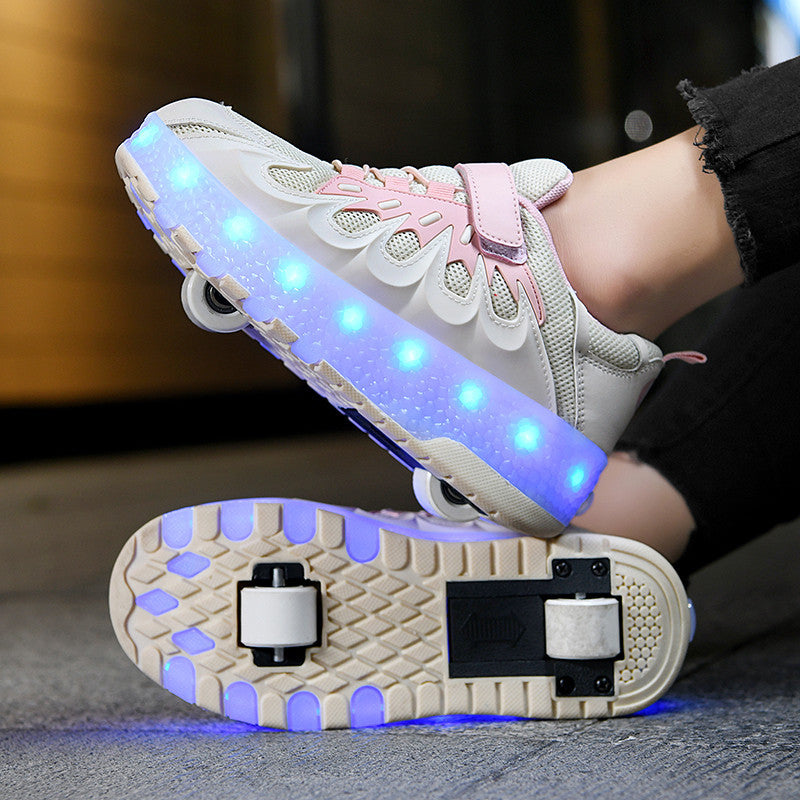 Rechargeable LED Roller Shoes
