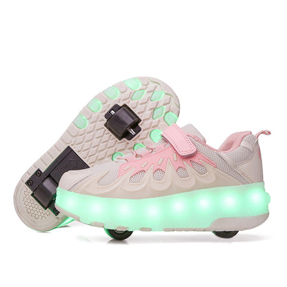 Rechargeable LED Roller Shoes