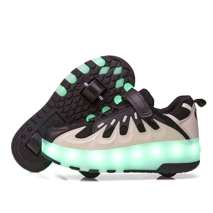 Rechargeable LED Roller Shoes