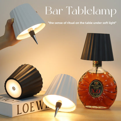 Rechargeable LED Wine Bottle Table Lamp