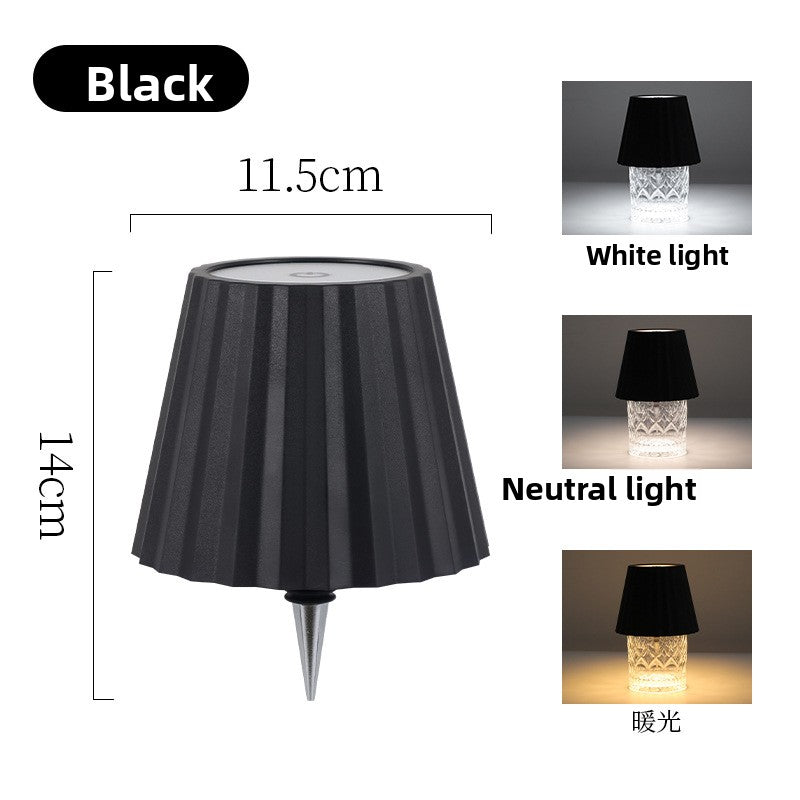 Rechargeable LED Wine Bottle Table Lamp