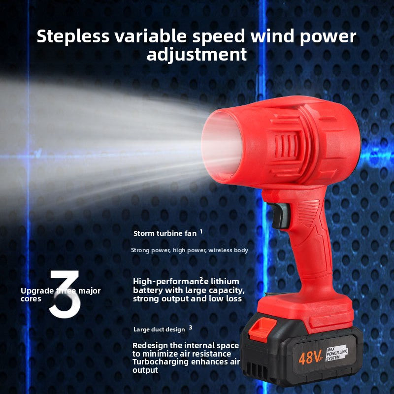 Rechargeable Lithium Leaf Blower with Stepless Speed Control