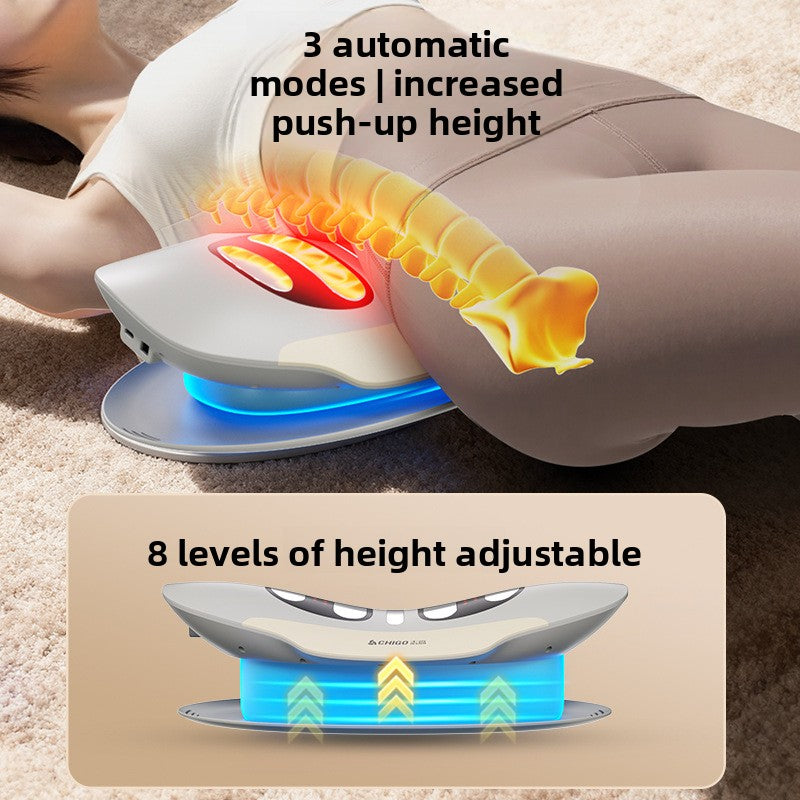 Rechargeable Lumbar Traction Massager with Heat Therapy