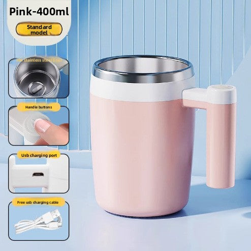 Rechargeable Magnetic Mixing Cup for Beverages