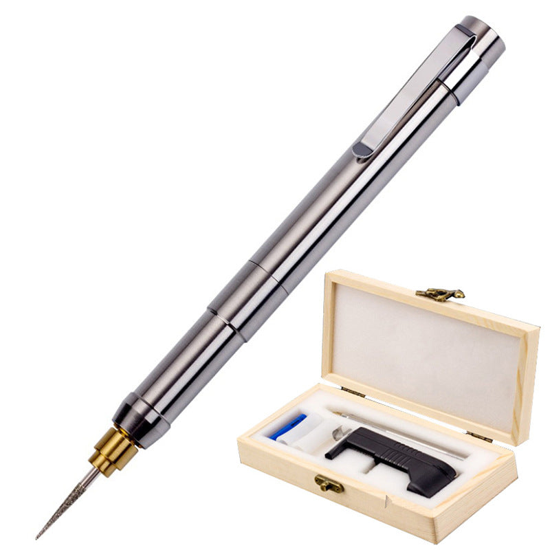 Rechargeable miniature engraving pen