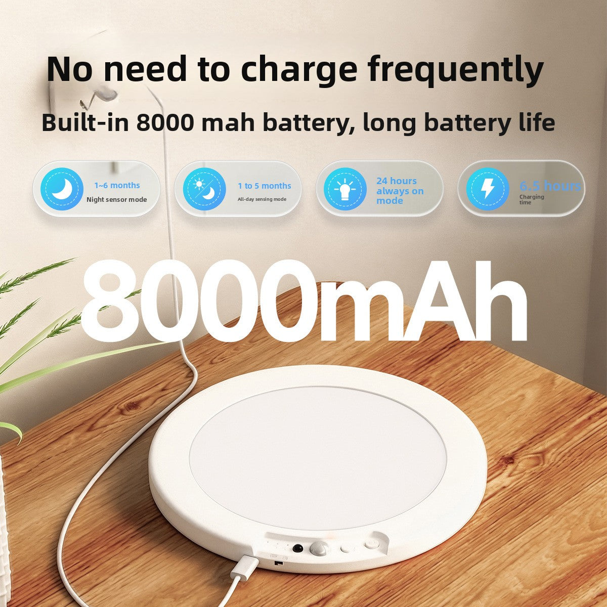 Rechargeable Motion Sensor Ceiling Light