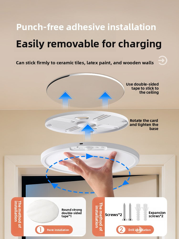 Rechargeable Motion Sensor Ceiling Light