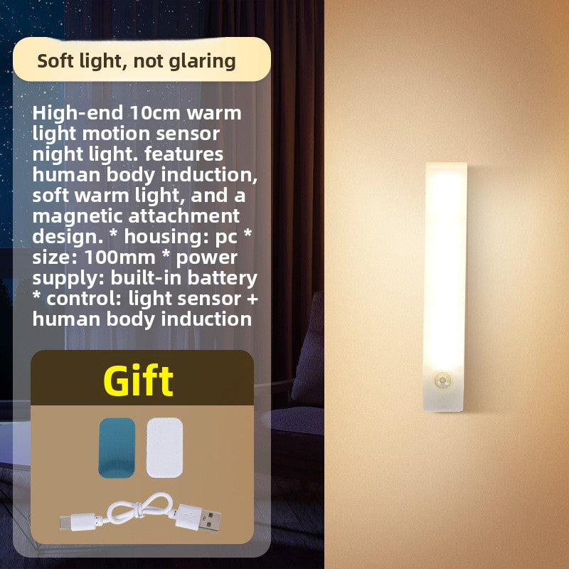 Rechargeable Motion Sensor Night Light with Magnetic Mount