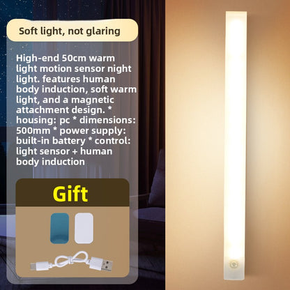 Rechargeable Motion Sensor Night Light with Magnetic Mount