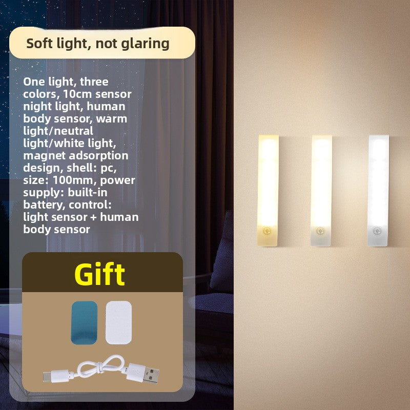Rechargeable Motion Sensor Night Light with Magnetic Mount