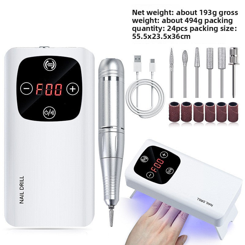 Rechargeable Nail Polisher 45000 RPM Portable Nail Grinder