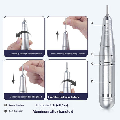 Rechargeable Nail Polisher 45000 RPM Portable Nail Grinder