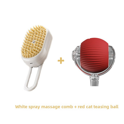 Rechargeable Pet Grooming Comb with Spray Function