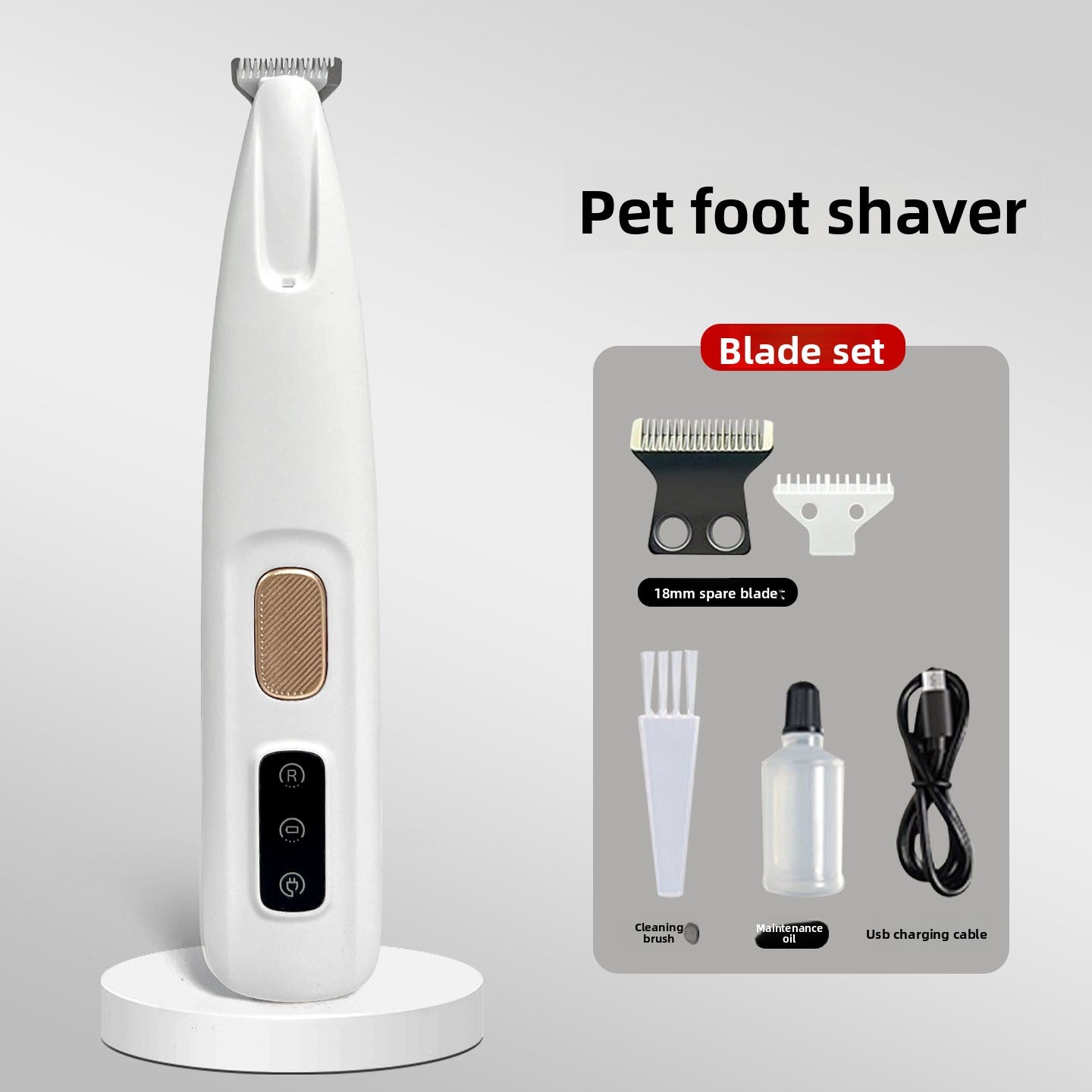 Rechargeable Pet Grooming Shaver