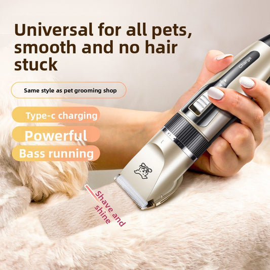 Rechargeable Pet Hair Clipper with Ceramic Blades