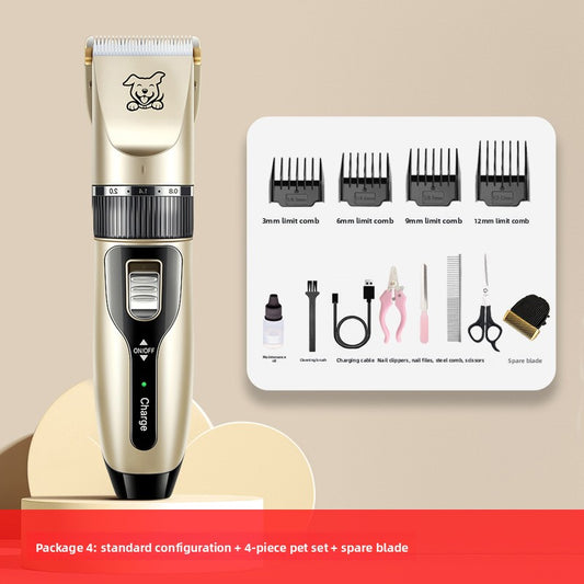 Rechargeable Pet Hair Clipper with Ceramic Blades