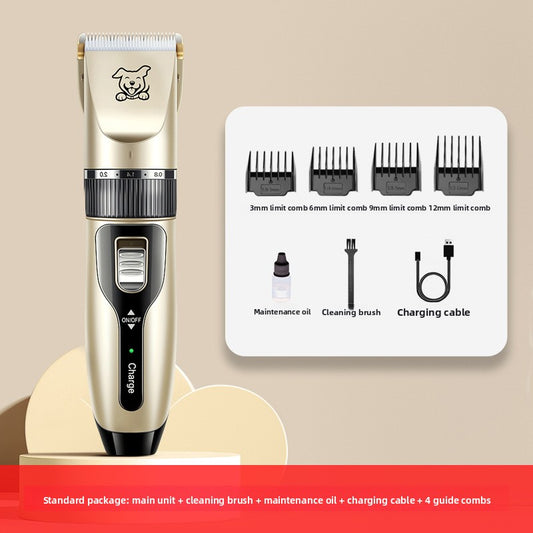 Rechargeable Pet Hair Clipper with Ceramic Blades