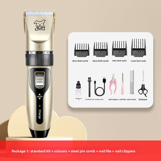 Rechargeable Pet Hair Clipper with Ceramic Blades