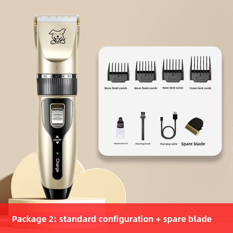 Rechargeable Pet Hair Clipper with Ceramic Blades