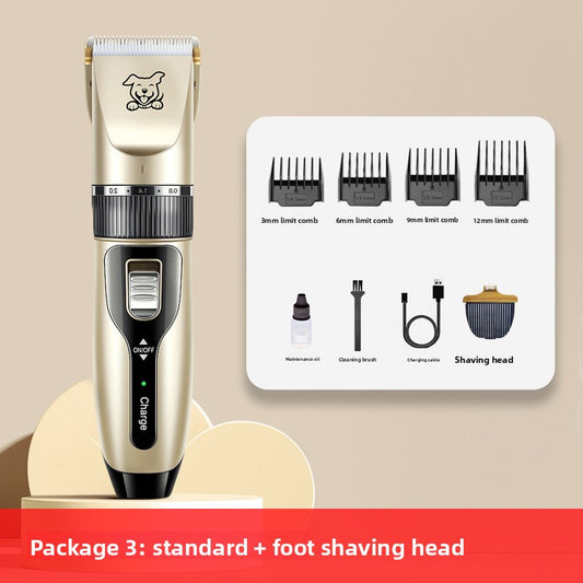Rechargeable Pet Hair Clipper with Ceramic Blades