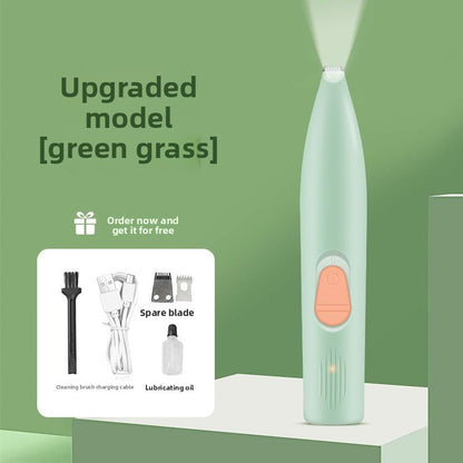 Rechargeable Pet Hair Trimmer with LED Light