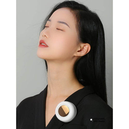 Rechargeable Portable Neck Fan with Clip and Mirror