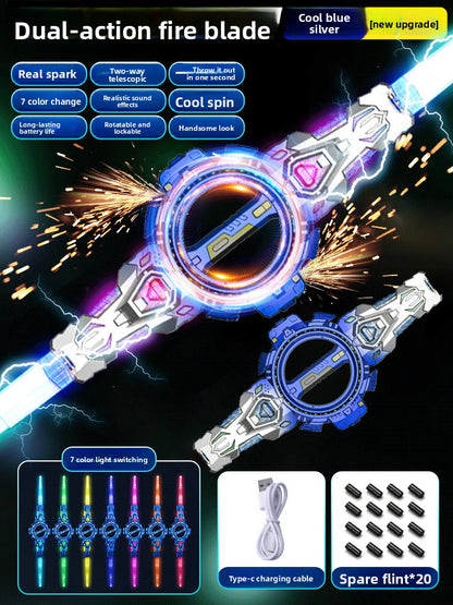 Rechargeable Rotating Laser Sword with Light and Sound