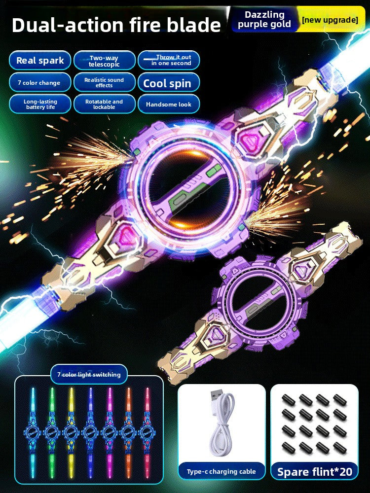 Rechargeable Rotating Laser Sword with Light and Sound