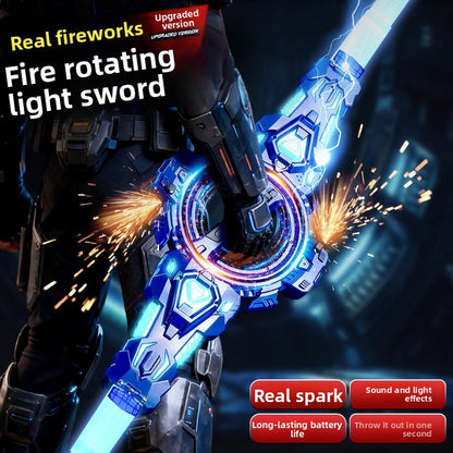 Rechargeable Rotating Laser Sword with Light and Sound