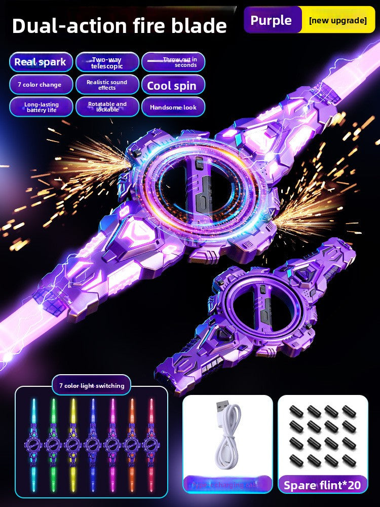 Rechargeable Rotating Laser Sword with Light and Sound