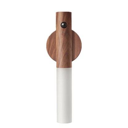 Rechargeable Sensor Wall Lamp with Wood Design