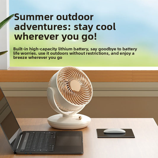 Rechargeable Shaking Head USB Mini Fan