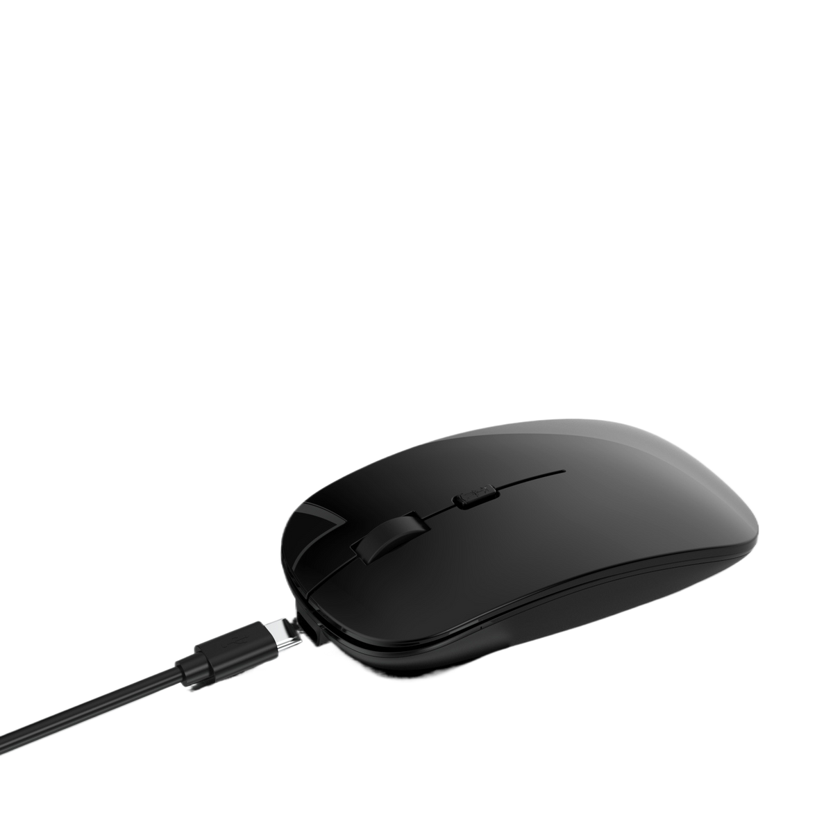Rechargeable Silent Wireless Mouse with Bluetooth and 2.4G Dual Mode