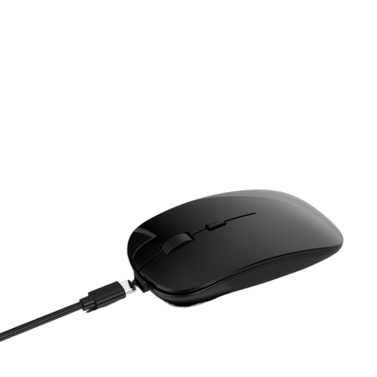 Rechargeable Silent Wireless Mouse with Bluetooth and 2.4G Dual Mode