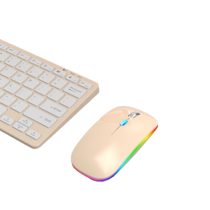 Rechargeable Silent Wireless Mouse with Bluetooth and 2.4G Dual Mode