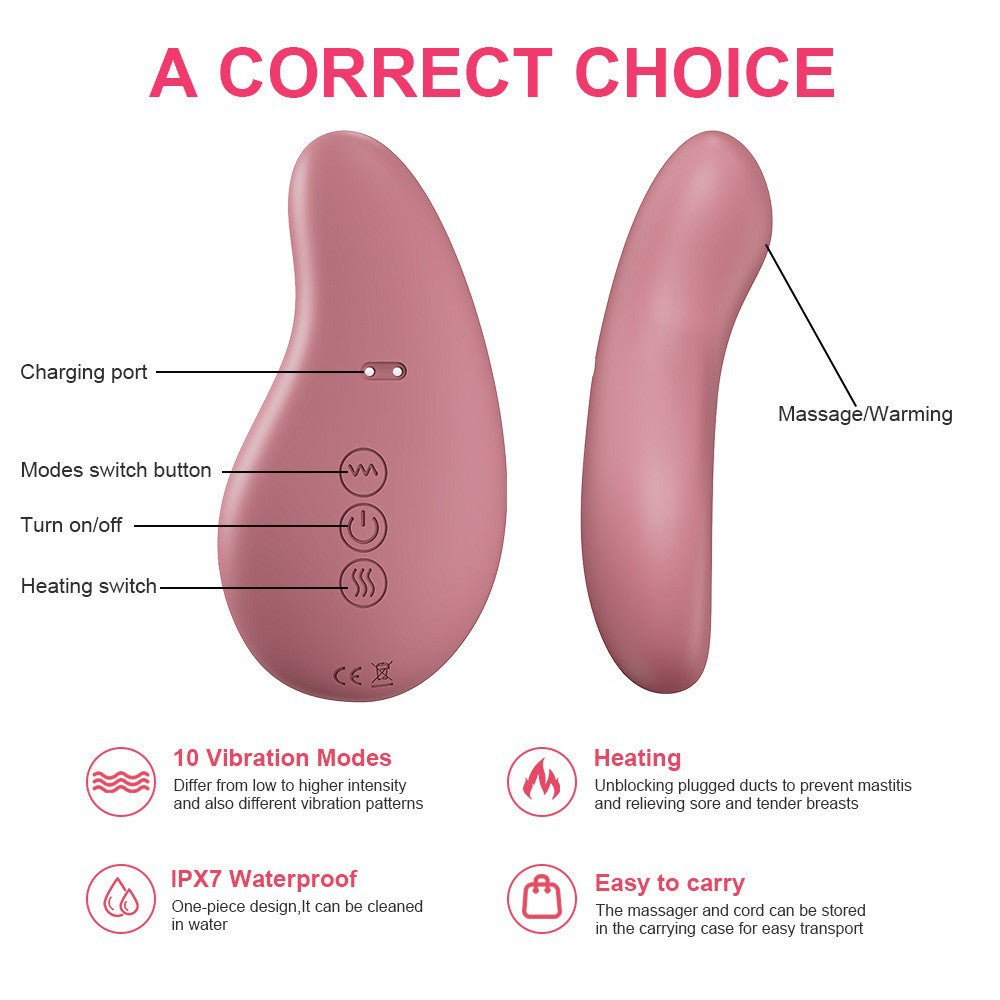 Rechargeable Silicone Lactation Massager