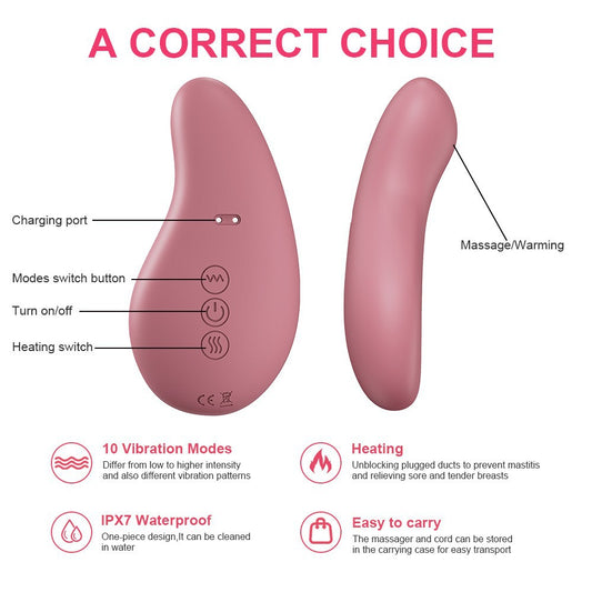 Rechargeable Silicone Lactation Massager