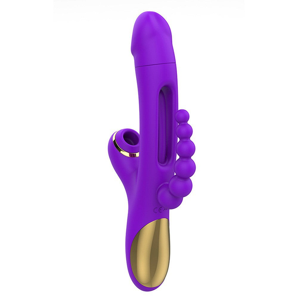 Rechargeable Silicone Vibrator with Suction Function