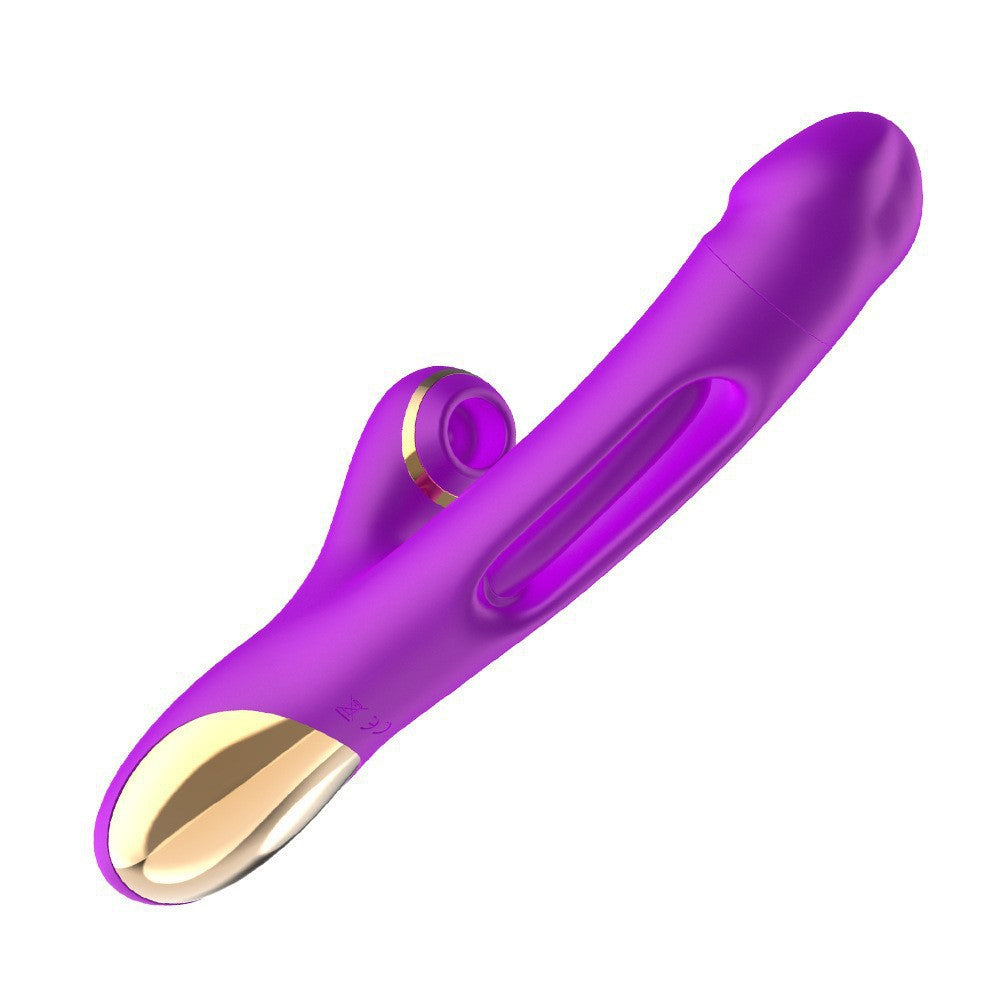 Rechargeable Silicone Vibrator with Suction Function