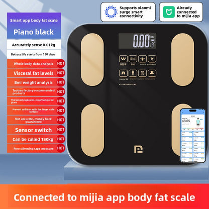 Rechargeable Smart Body Fat Scale with Mi Home App Compatibility