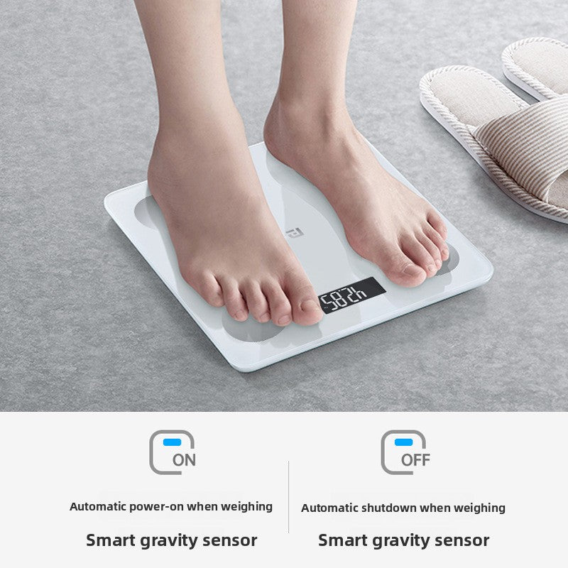 Rechargeable Smart Body Fat Scale with Mi Home App Compatibility