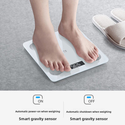 Rechargeable Smart Body Fat Scale with Mi Home App Compatibility