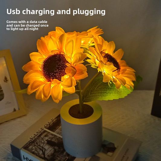 Rechargeable Sunflower LED Light