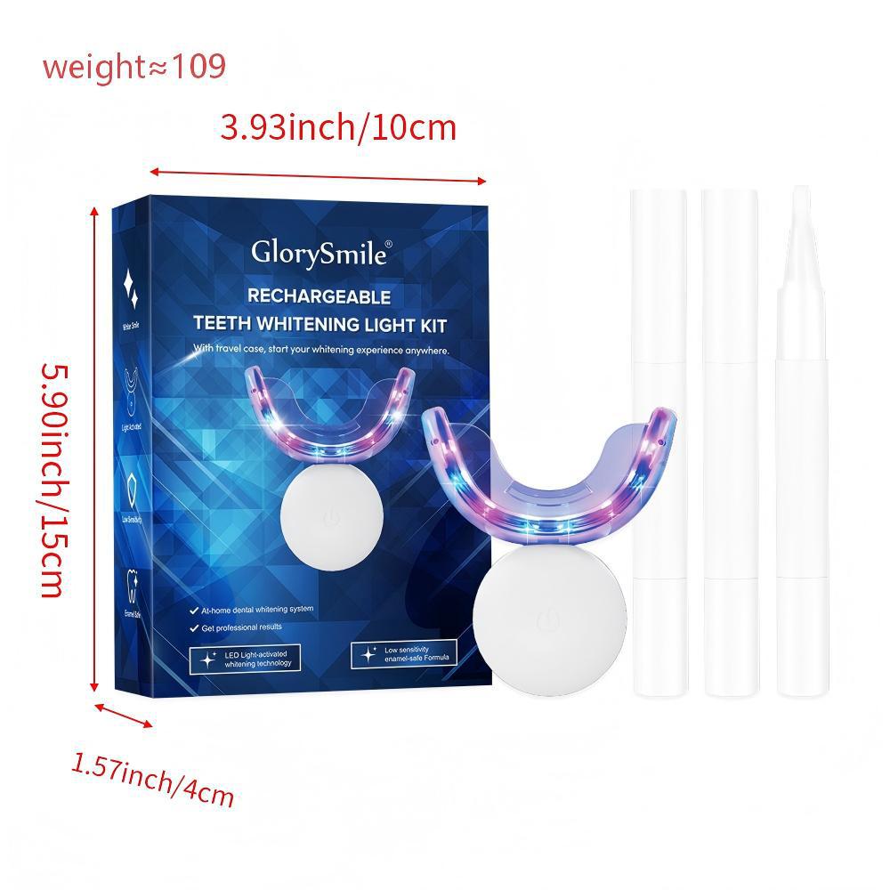 Rechargeable Teeth Whitening Device with Blue Light
